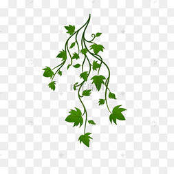 复古的常青藤剪贴画