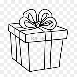 一个黑色生日快乐线稿生日礼物