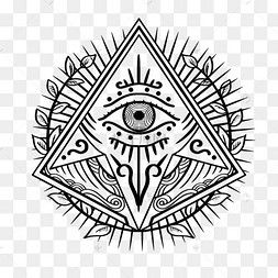 连衣裙简约手绘装饰图案素材下载 png下载psd黑色纹身精美图腾下载