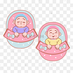 卡通婴儿睡觉可爱摇篮