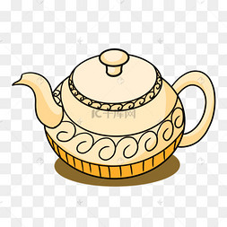 端午节白色陶瓷酒壶日本风情烧酒插画从粽子里钻出来的男孩