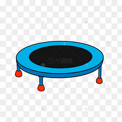 卡通简约可爱弹力蹦床剪贴画