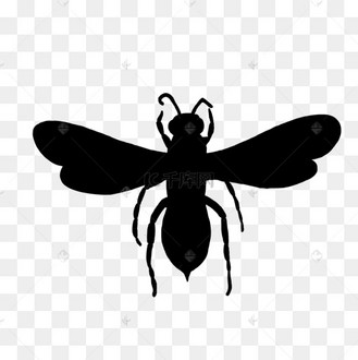 蜜蜂剪影勤劳小蜜蜂剪纸