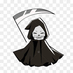卡通可爱镰刀死神