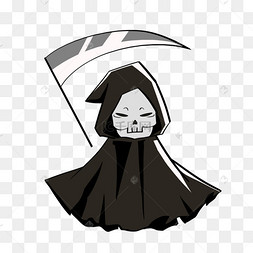 卡通可爱镰刀死神