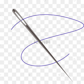 灰色金属绣花针