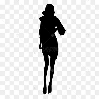 美女剪影时尚女士