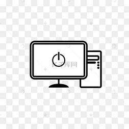 台式电脑主机图标