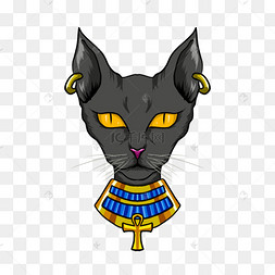 古埃及风格猫咪肖像