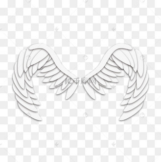 羽毛双翼剪纸艺术