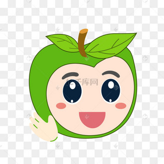 绿色苹果微笑