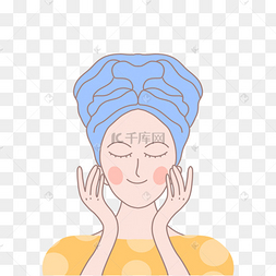 女生痘痘卡通