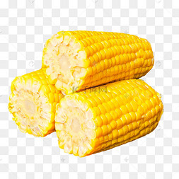 切开的玉米食物谷物粗粮