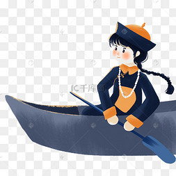 中元节鬼节僵尸划船