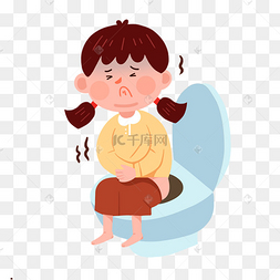 尿不尽着急上厕所前列腺炎症下载 png下载psd胃疼女士人物捂肚子下载