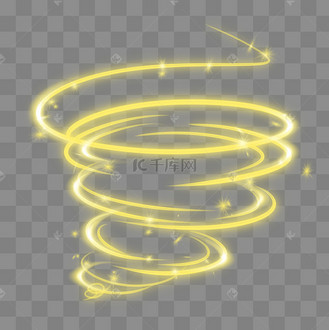 金色漩涡魔法特效