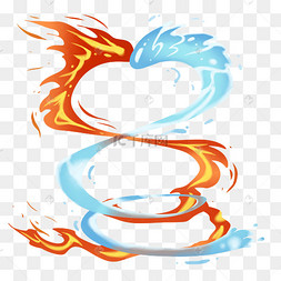 水火对战pk动画漫画特效