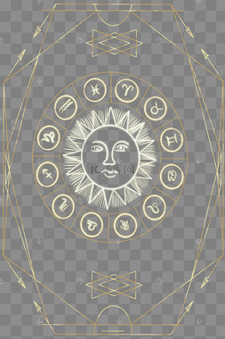 星座占卜星盘星空底纹