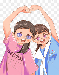 世界微笑日人物微笑比心