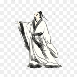 古风学习主题之书生在走廊背书