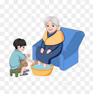 给父母洗脚图片_给父母洗脚设计图片素材大全-千库网