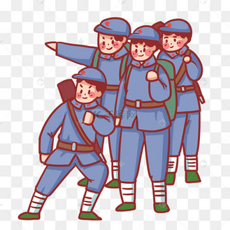 红色革命红军长征英勇红军