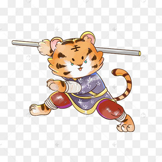 虎年新年虎创意古风古装虎