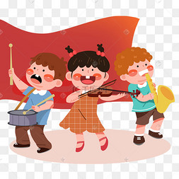欢度国庆国庆节演奏小提琴表演