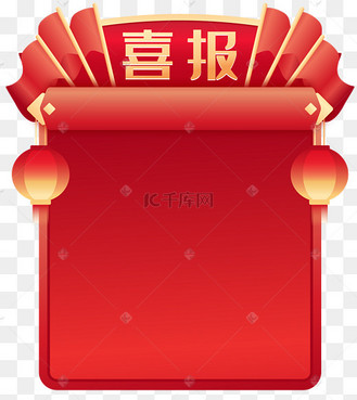 喜报贺报表彰边框