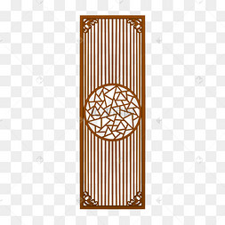 中式镂空花纹屏风