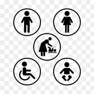 卫生间厕所洗手间logo标识