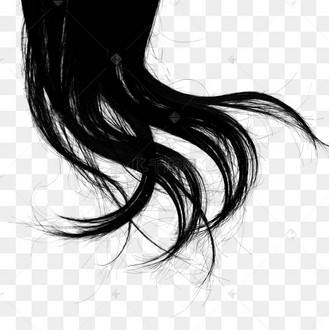 头发发丝黑色发尾