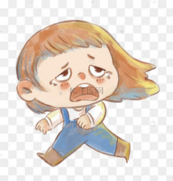 被吓哭的女孩
