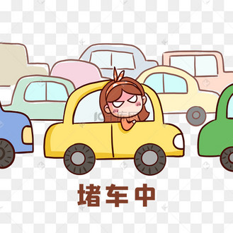 堵车表情包