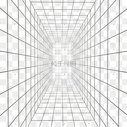 立体空间透视线条网格c4d