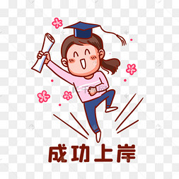 抠表情包创意手绘2021高考上岸符两只企鹅正要上岸没有搜到合适的元素