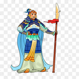 春节过年新春尉迟恭门神左古代人