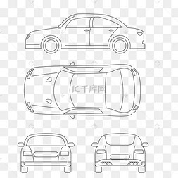 简笔画汽车发光线条科技感汽车线条汽车汽车汽车发光线条新能源车电动
