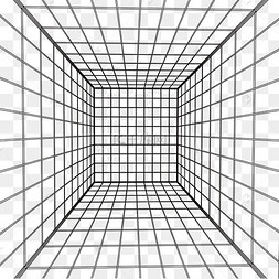 立体空间透视线条网格