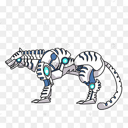 新年春节科技老虎