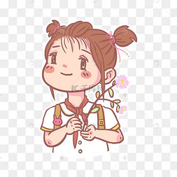 新学期清新女孩人物头像