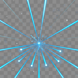 蓝色激光束激光光效光线光束