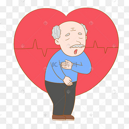 老年人心血管堵塞心脏病冠心病疾