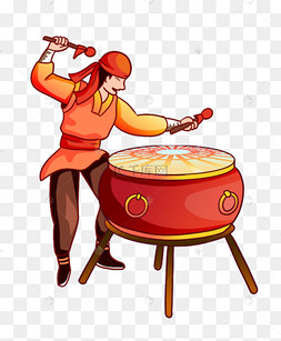 中国风古风打鼓敲鼓大鼓