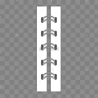 仿真翻页活页纸张装订线