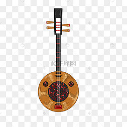 古风古典弹奏乐器阮古典传统乐器中阮中式传统古风乐器中阮中国古典