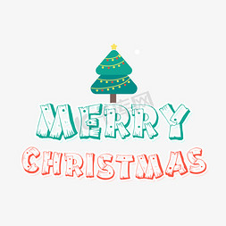 merry字体免抠艺术字图片_merryChristmas字体设计