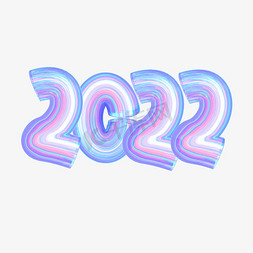 2022酸性梦幻C4D艺术字