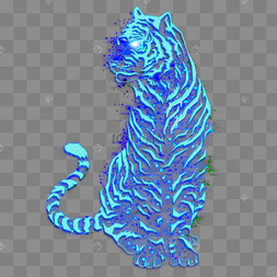 蓝色科技老虎