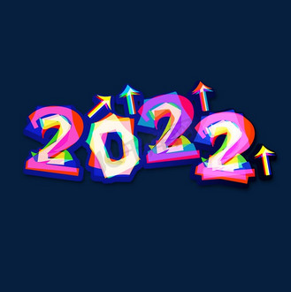炫彩创意艺术字图片素材_炫彩创意2022艺术字